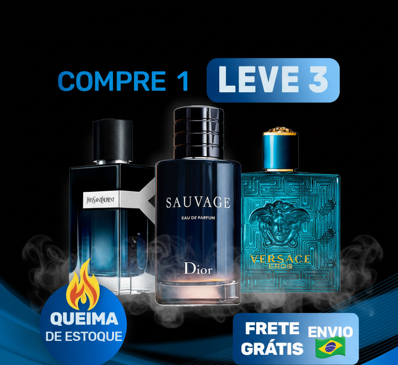 Trindade da Sedução (100ml) -  Y Yves Saint Laurent | Sauvage Dior | Versace Eros Versace