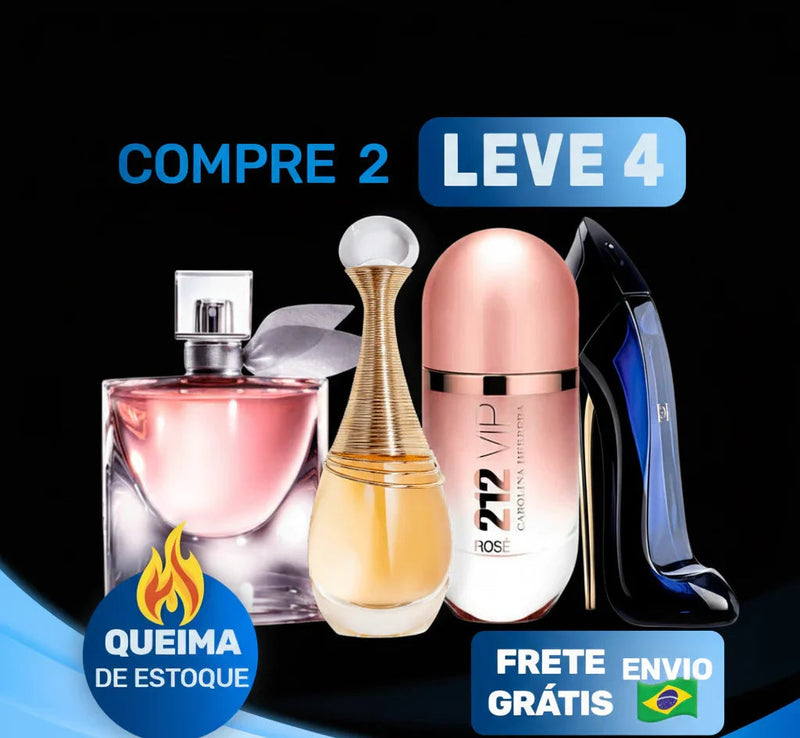 Mulher Magnética  - Jadore | 212 VIP Rosé | La Vie est Belle |Good Girl (100ml)