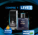 Promoção de perfumes 212 VIP Black e Bleu de Chanel com compre 1 leve 2, queima de estoque e frete grátis