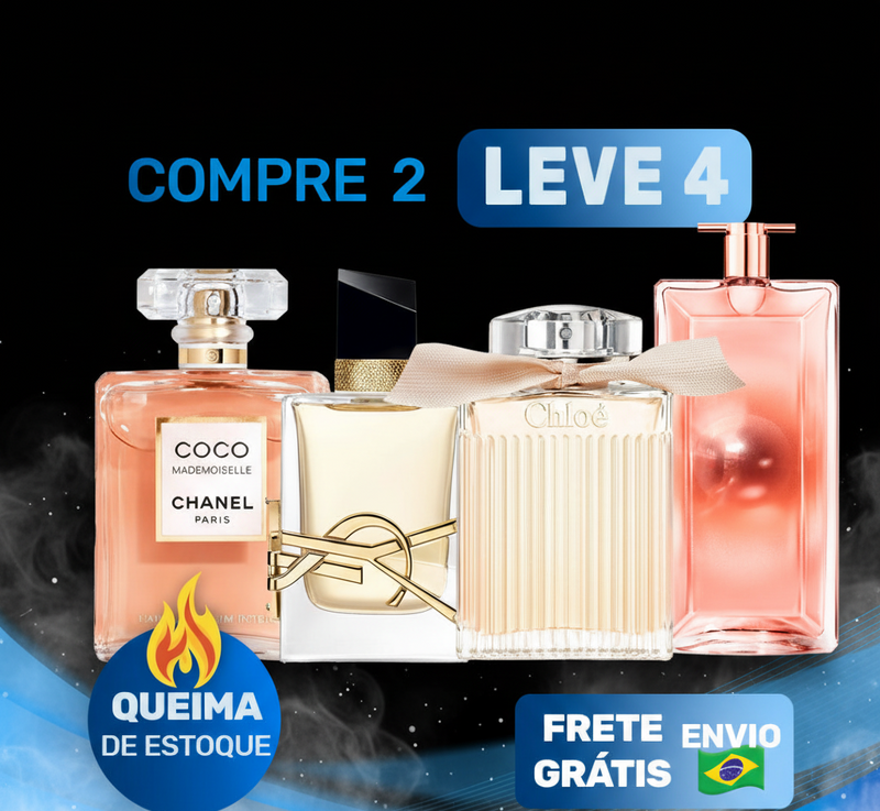 Os Quatro Pilares da Elegância (100ml) -  Coco Mademoiselle | Libre Yves Saint Laurent | Chloé Signature | Lâncome Idôle