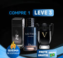 Promoção de perfumes masculinos 212 VIP, Sauvage Dior e Invictus com frete grátis