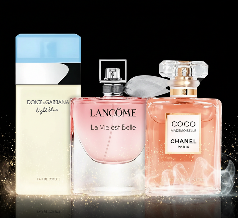 Feminine Aura La Vie est Belle, Mademoiselle e Light Blue 100ml